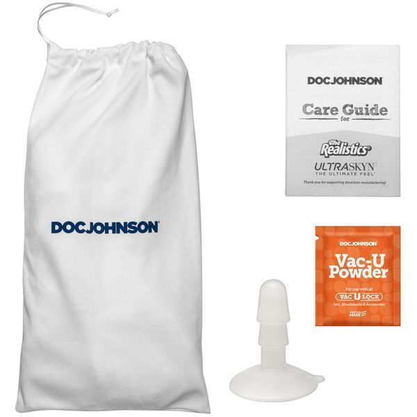 Фалоімітатор Doc Johnson The Realistic Cock ULTRASKYN - 8 Inch with Balls Caramel SX4428 фото