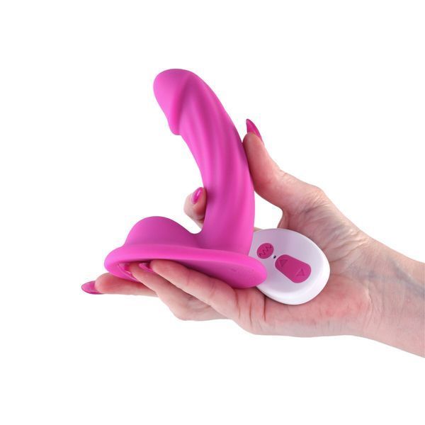 Дилдо з вібрацією NS Novelties Colours - Curve - Vibrating - 5" Dildo - Pink SX4333 фото