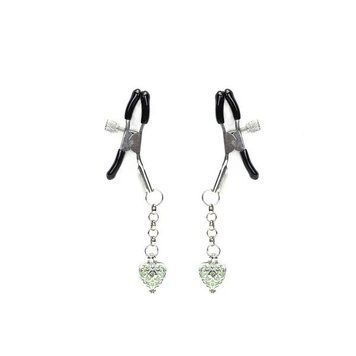 Затискачі для сосків Liebe Seele Glow-in-dark Nipple Clamps Green SX1682 фото