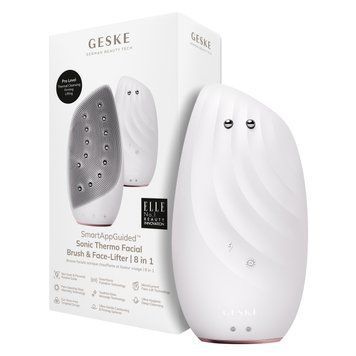 Очищувальна щітка для обличчя GESKE Sonic Thermo Facial Brush&Face-Lifter 8в1 starlight HB0088 фото