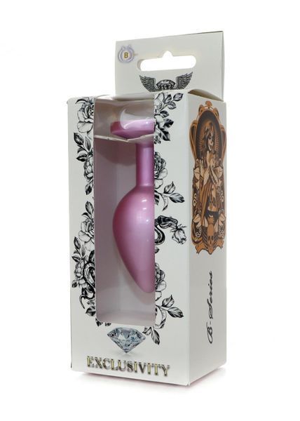 Анальна пробка Boys of Toys Jewellery Pearl Pink Plug Clear M 62530064-00133 фото