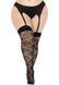 Панчохи Leg Avenue Wild rose net thigh highs 1X 2X SX1043 фото 3