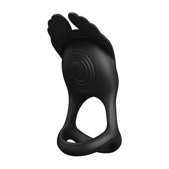 Ерекційне кільце Pretty Love Silas Vibrant Penis Ring Black 6603BI-210318 фото