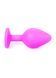 Анальна пробка Boys of Toys Jewellery Silicone Pink Plug M Light Blue 62530064-00085 фото 5