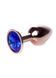 Анальна пробка Boys of Toys Jewellery Red Gold Plug Dark Blue 62530064-00114 фото 3