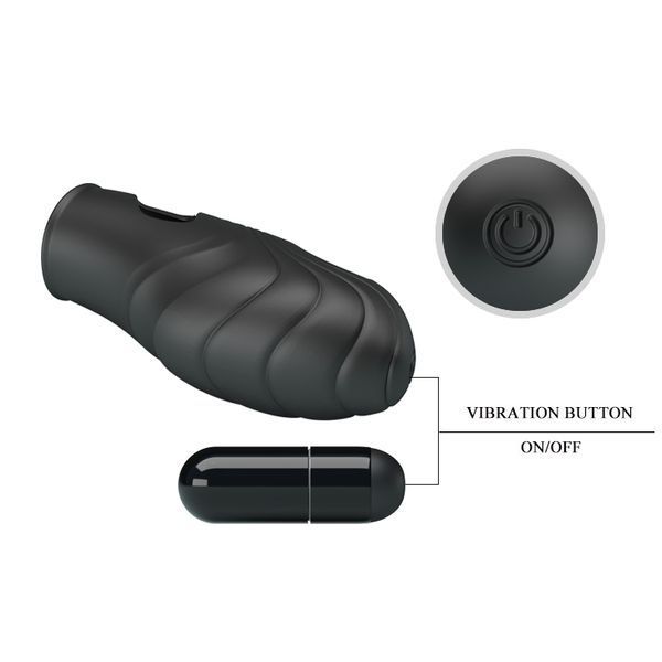 Вібратор на палець з вібрацією Pretty Love Lich Finger Vibrator Black 6603BI-014752 фото