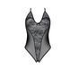 Боді з ажурним декором та відкритим кроком Passion URSULA BODY, black SO5830 фото 3