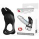 Ерекційне кільце Pretty Love Silas Vibrant Penis Ring Black 6603BI-210318 фото 1