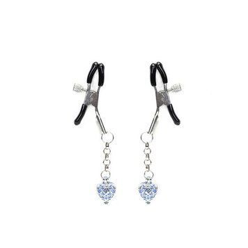 Затискачі для сосків Liebe Seele Glow-in-dark Nipple Clamps Blue SX1683 фото
