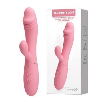 Вібратор-кролик Pretty Love Snappy Vibrator Light Pink 6603BI-014173-1 фото