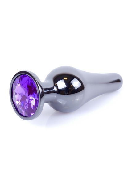 Анальна пробка Boys of Toys Jewellery Dark Silver BUTT PLUG- Purple 62530064-00061 фото