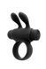 Ерекційне віброкільце S Pleasures Premium Rabbit Ring, чорне, зі знімною віброкулею та вушками SX1608 фото 1