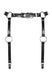 Гартери Obsessive A741 garter belt black O S, штучна шкіра SO7854 фото 2