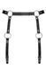 Гартери Obsessive A741 garter belt black O S, штучна шкіра SO7854 фото 1