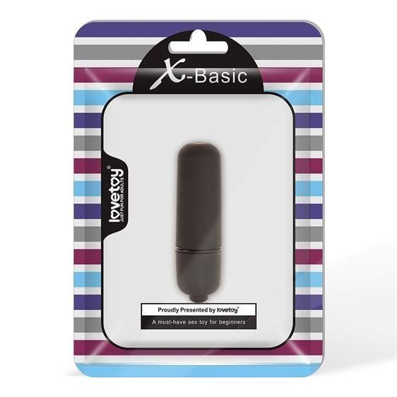Віброкуля LoveToy X-Basic Bullet Mini 10 Speeds Black 6452LV-BT-18 фото