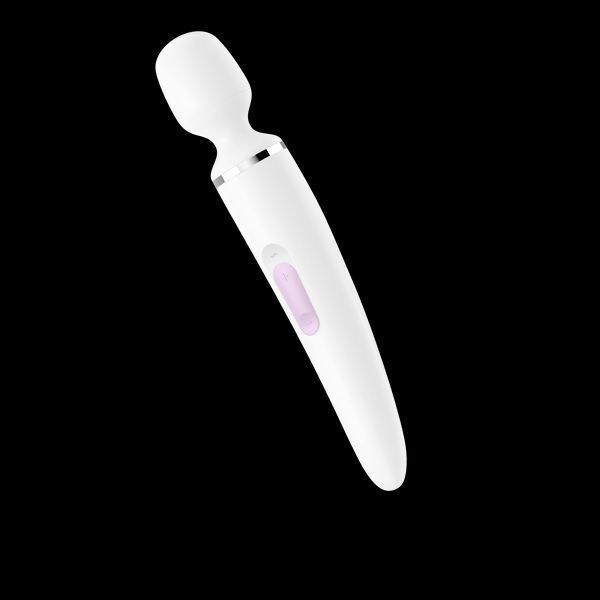 Вібромасажер Satisfyer Wand-er Woman (White Chrome), водонепроникний, потужний, розмір XXL SO3458 фото