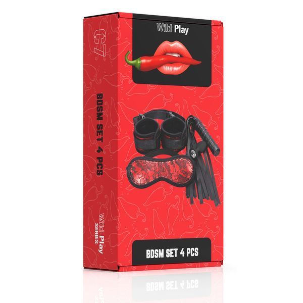 Набір БДСМ Erospace Wild Play BDSM Set 4 pcs C7 62050072-0007 фото