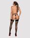 Гартери Obsessive A741 garter belt black O S, штучна шкіра SO7854 фото 4