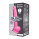 Фалоімітатор SilexD Johnny Pink Glow in the dark, двошаровий, силікон+Silexpan, діаметр 3,5см SO7026 фото 2