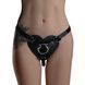 Трусики Серце для страпону з натуральної шкіри Feral Feelings - Hearts Strap-on Belt Black SO9417 фото 1