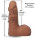 Фалоімітатор Doc Johnson The Realistic Cock ULTRASKYN - 5 Inch with Balls Caramel SX4475 фото 5