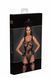 Боді Noir Handmade F242 Tulle body with patterned flock embroidery SX0151 фото 7