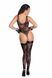 Боді Noir Handmade F242 Tulle body with patterned flock embroidery SX0151 фото 2