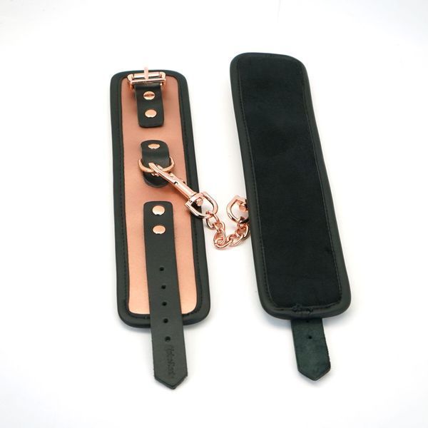Наручники Liebe Seele Rose Gold Memory Wrist Cuff, натуральна шкіра, золото рожеве SO9496 фото