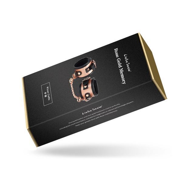 Наручники Liebe Seele Rose Gold Memory Wrist Cuff, натуральна шкіра, золото рожеве SO9496 фото
