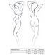 Ажурний боді Passion AZALIA BODY, black SO4132 фото 5