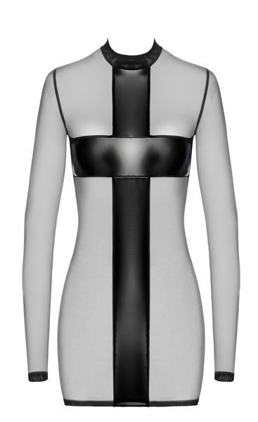 Сукня Noir Handmade F369 Crossfire Mesh & Wetlook Mini dress L SX4101 фото