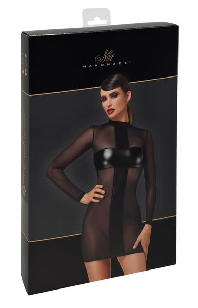 Сукня Noir Handmade F369 Crossfire Mesh & Wetlook Mini dress L SX4101 фото