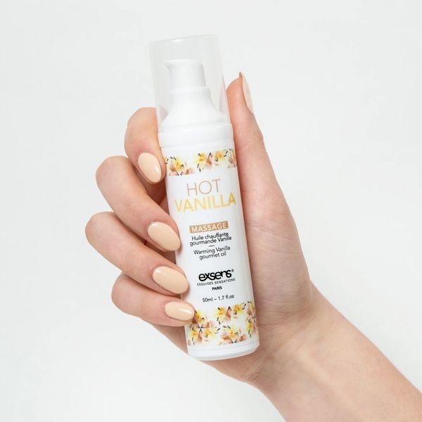 Їстівна масажна олія EXSENS Hot Vanilla, 50 мл SO2357 фото