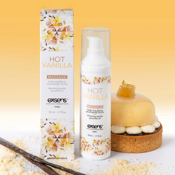 Їстівна масажна олія EXSENS Hot Vanilla, 50 мл SO2357 фото