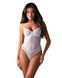 Боді Obsessive Alissium Teddy White, XL 2XL, ліф з м&rsquo;якою чашкою, високі вирізи для ніг SX0594 фото 1