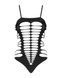 Бодістокінг із поперечними вирізами Obsessive B122 teddy S M SO7210 фото 5