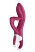 Вібратор-кролик із потрійним відростком Satisfyer Embrace me Berry