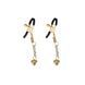 Затискачі для сосків Liebe Seele Hollow Heart Nipple Clamps Gold SX1685 фото 1