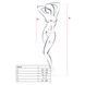 Бодістокінг Passion BS026 white, сукня-сітка на бретелях PBS026W фото 4