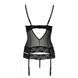 Корсет з відкритими грудьми Passion Exclusive NORTH CORSET L XL, black, пажі, трусики, шнурівка PS24005 фото 6