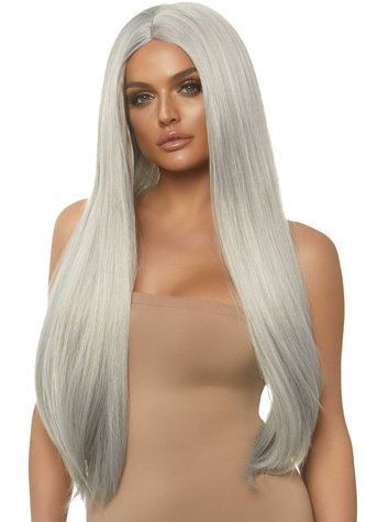 Перука Leg Avenue 33" Long straight center part wig Grey SO8588 фото