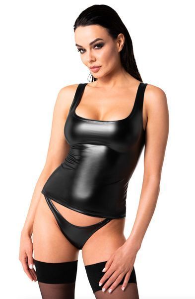 Топ Noir Handmade F346 Powerwetlook top - 3XL SX2112 фото