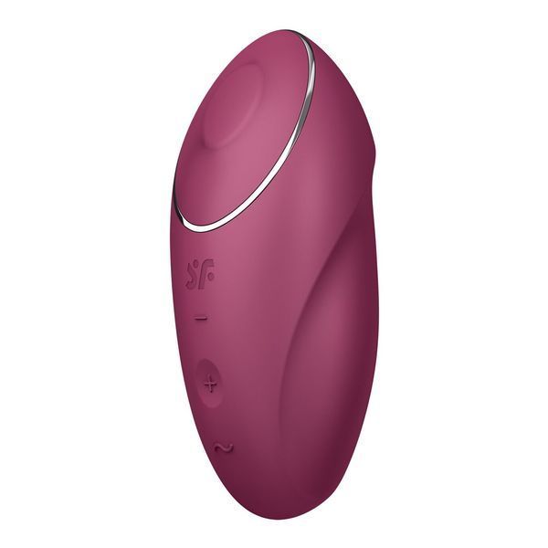 Вібростимулятор-пульсатор Satisfyer Tap & Climax 1 Red, ефект постукування пальцем, 2 мотори SX0566 фото