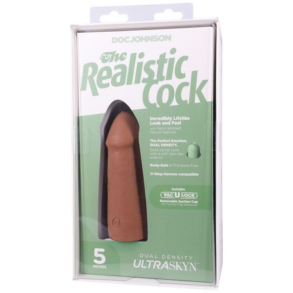 Фалоімітатор Doc Johnson The Realistic Cock ULTRASKYN - 5 Inch Caramel SX4481 фото