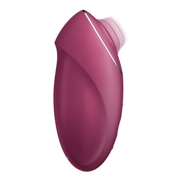 Вібростимулятор-пульсатор Satisfyer Tap & Climax 1 Red, ефект постукування пальцем, 2 мотори SX0566 фото
