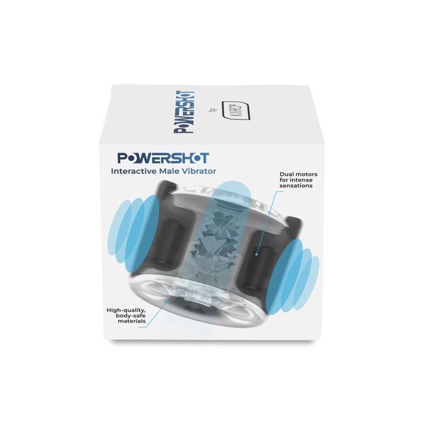 Інтерактивний мастурбатор 2в1 з вібрацією KIIROO PowerShot, компактний, 2 вібромотори SX3196 фото