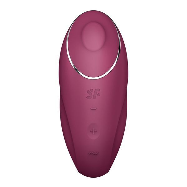 Вібростимулятор-пульсатор Satisfyer Tap & Climax 1 Red, ефект постукування пальцем, 2 мотори SX0566 фото