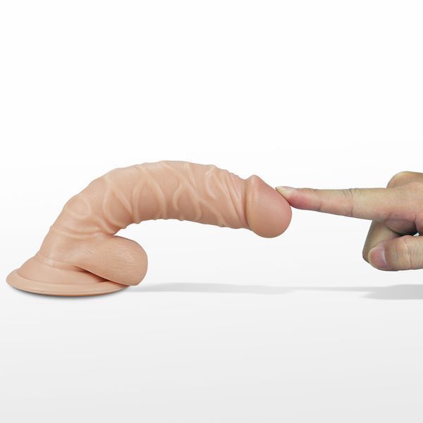 Фалоімітатор з ефектом вібрації LoveToy Real Extreme Vibrating Dildo 7.5" 6452LV-350046-1 фото
