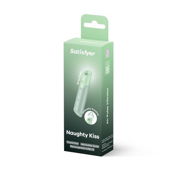 Вакуумний стимулятор Satisfyer Naughty Kiss, магнітна технологія 3D Air Pulse, 30 режимів роботи SX2162 фото