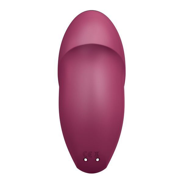 Вібростимулятор-пульсатор Satisfyer Tap & Climax 1 Red, ефект постукування пальцем, 2 мотори SX0566 фото
